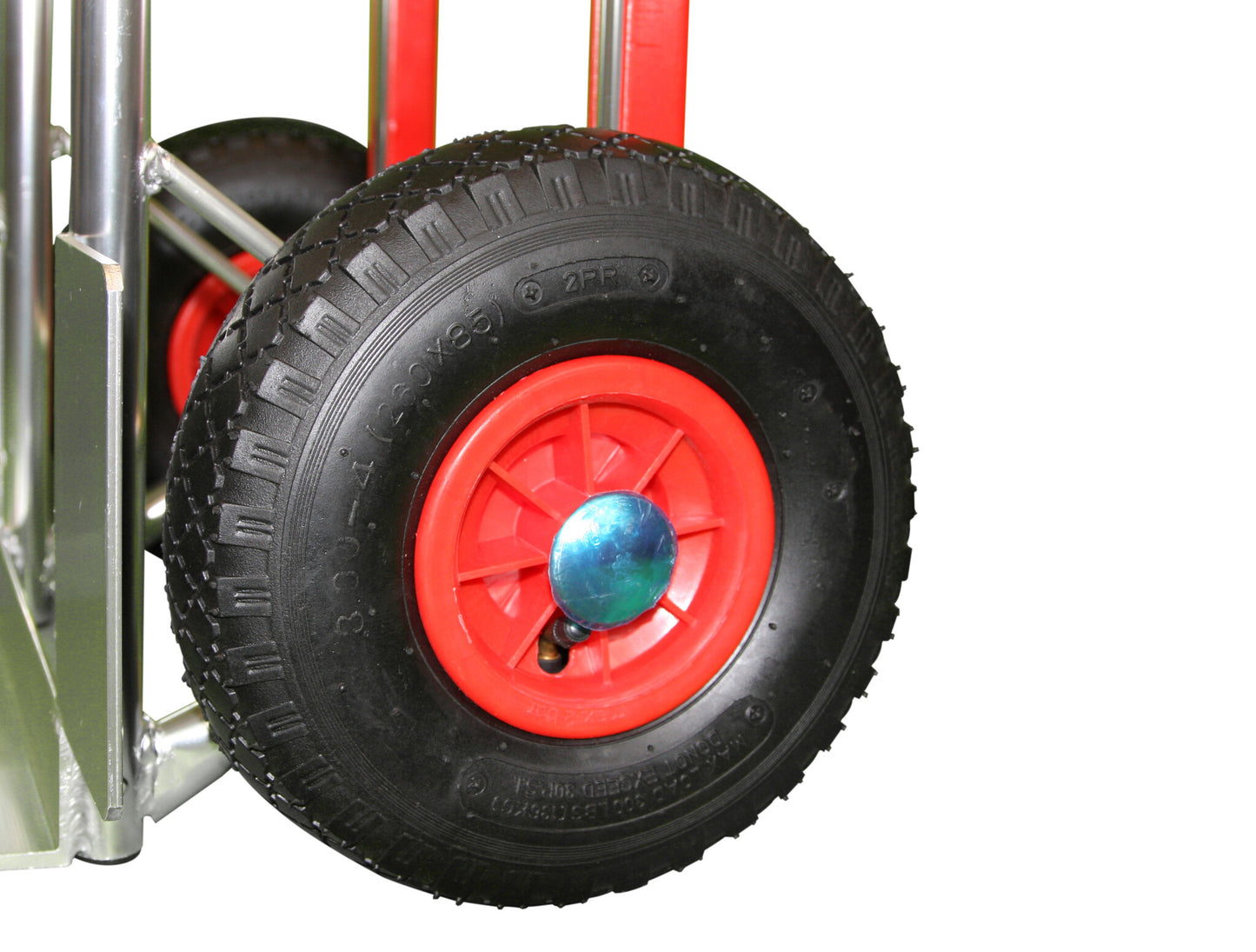 STEEKWAGEN - 200kg Maximale Belasting - Zilver/Rood