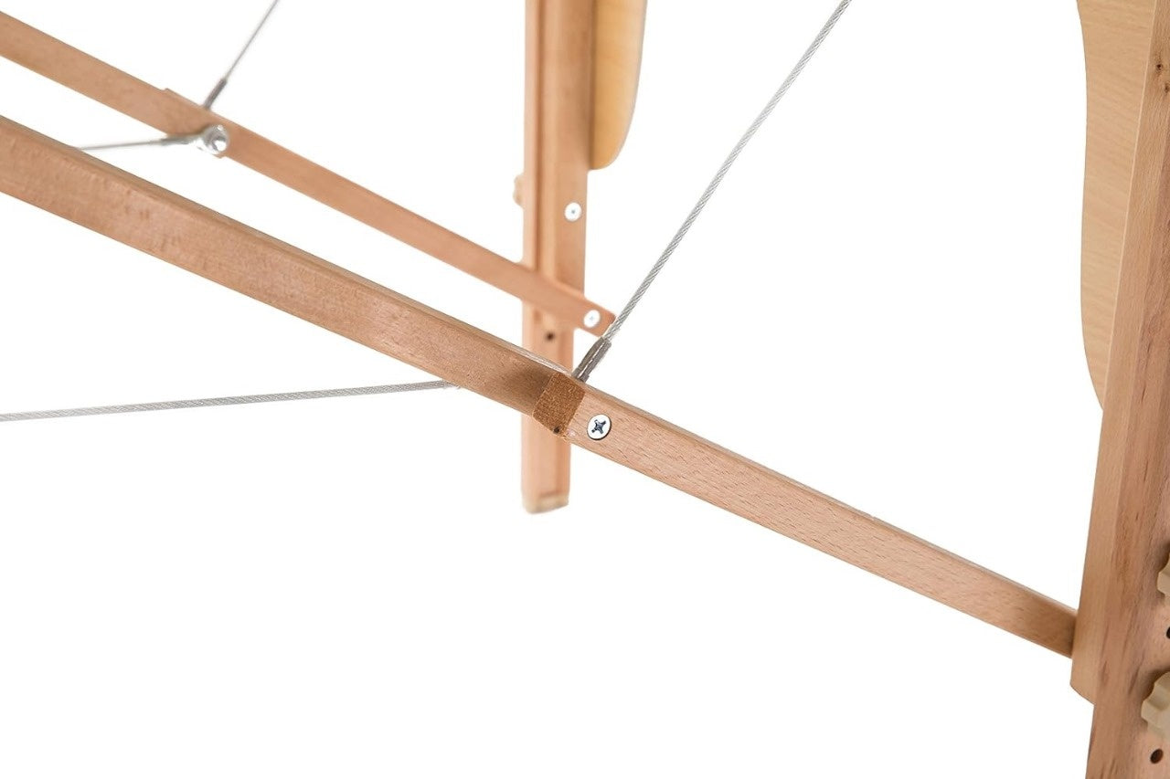 MASSAGETAFEL - 3 Secties, Verstelbare Hoofdsteun, Opvouwbaar - Zwart 185x70 cm