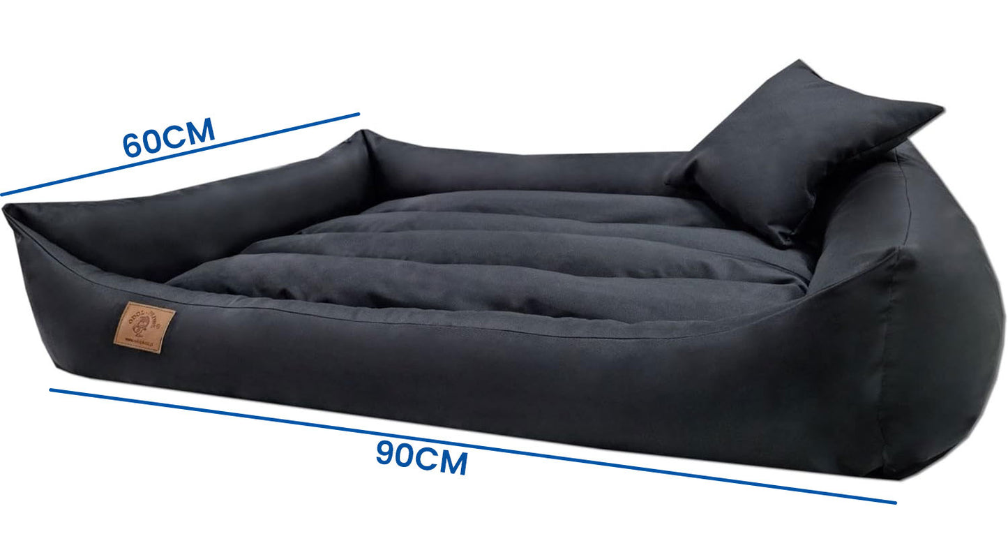 Hondenbed - waterdicht, wasbaar, krasvrij - 90x60 cm zwart