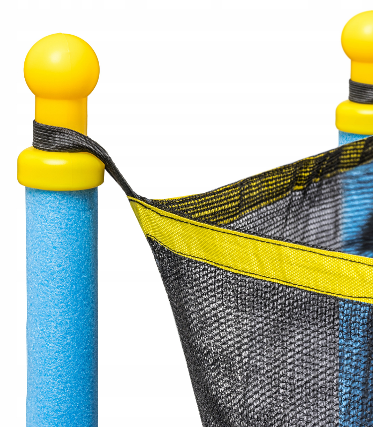 TRAMPOLINE - Veiligheidsnet - Ø 140 cm - Blauw/Geel
