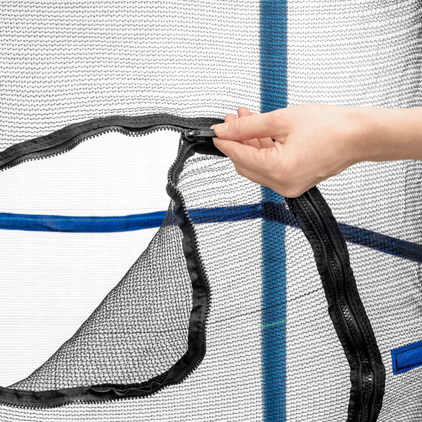 TRAMPOLINE - Veiligheidsnet - Ø 140 cm - Blauw/Geel