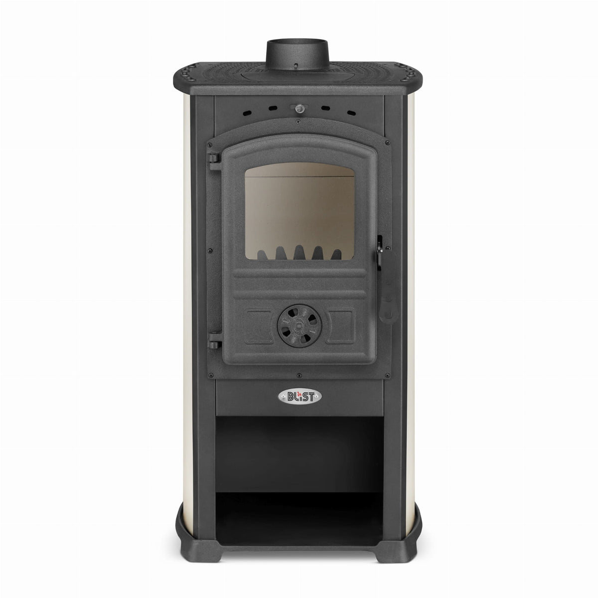 houtkachel - gietijzer - 12kW - zwart