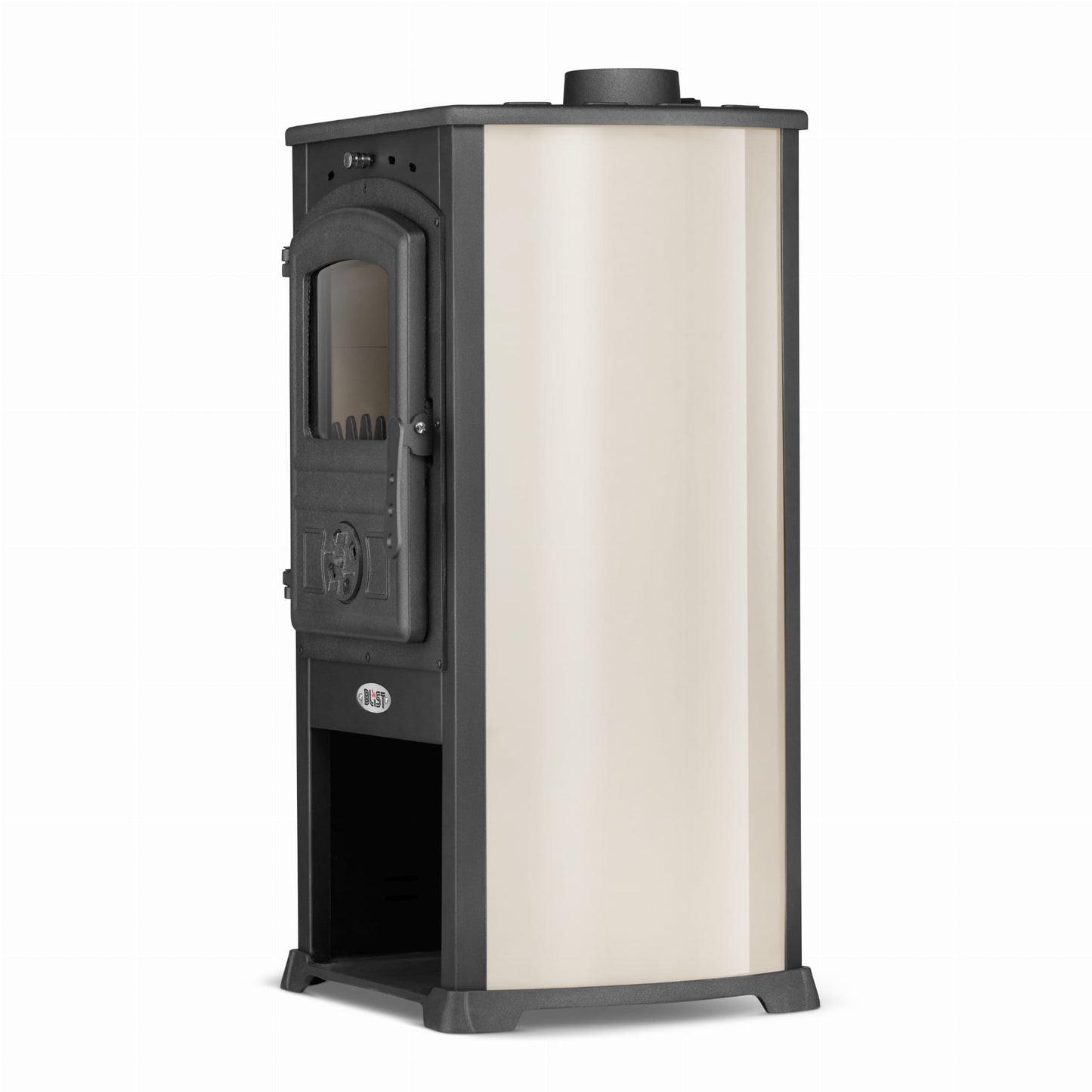houtkachel - gietijzer - 12kW - zwart