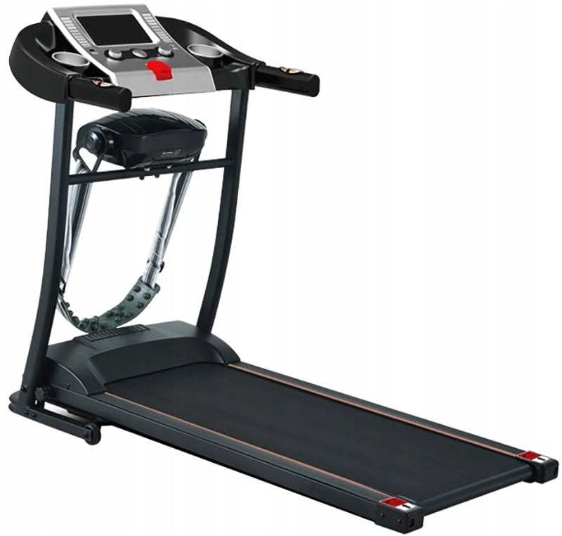 Loopband - 2 pk Motor - 12 km/u - 40 cm Antislip - LCD - Opvouwbaar - Zwart