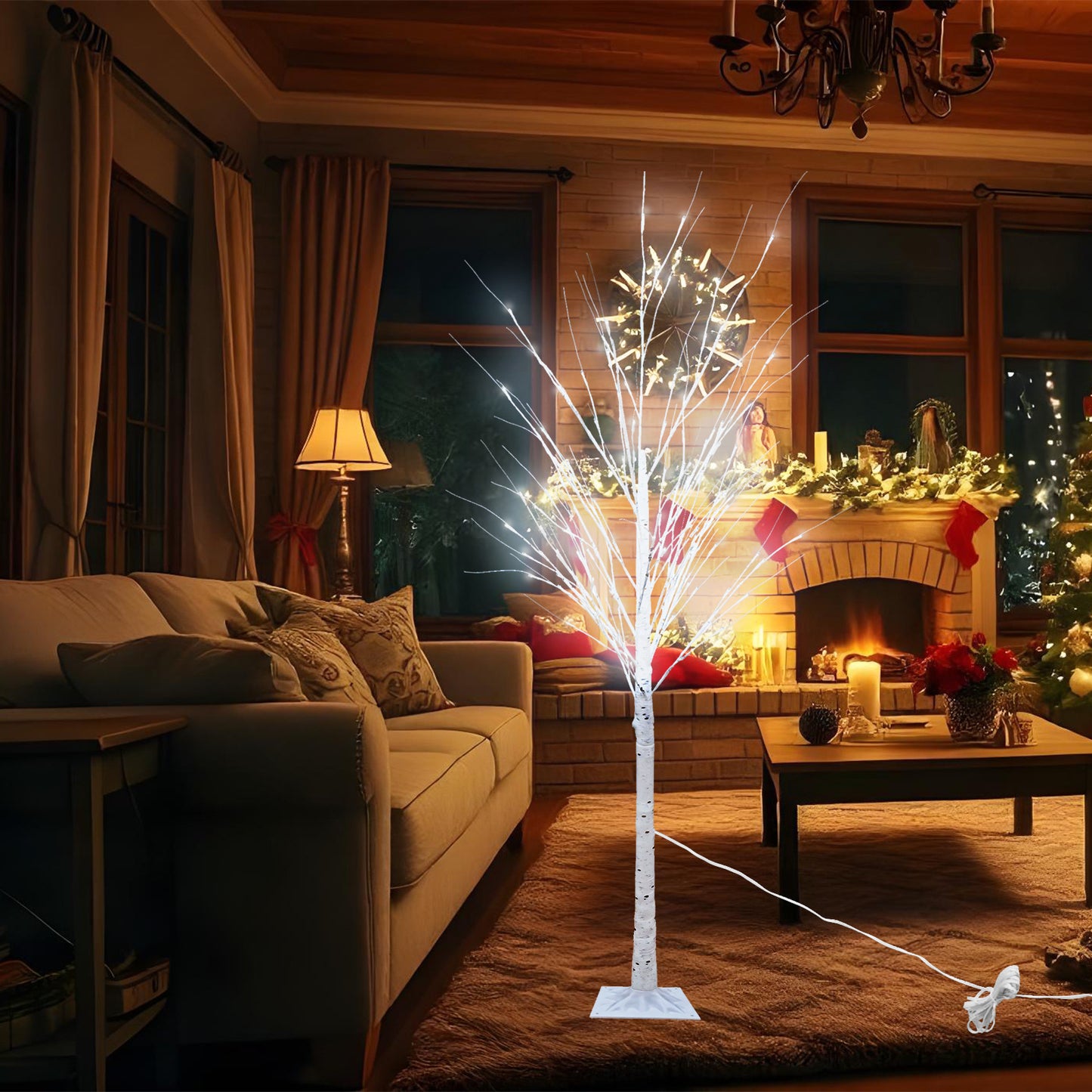 Kunstboom - LED Verlichting - 180 cm - Koud Wit