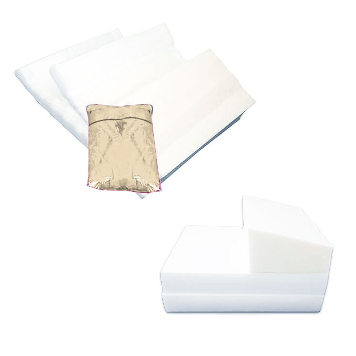 Logeermatras - opvouwbaar met kussens - beige - 200x70x15 cm