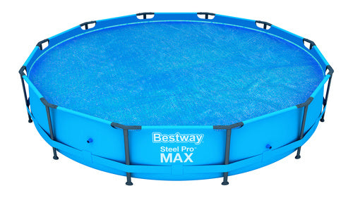Zwembadafdekking - Solar verwarmend UV-bestendig - Blauw 366 cm