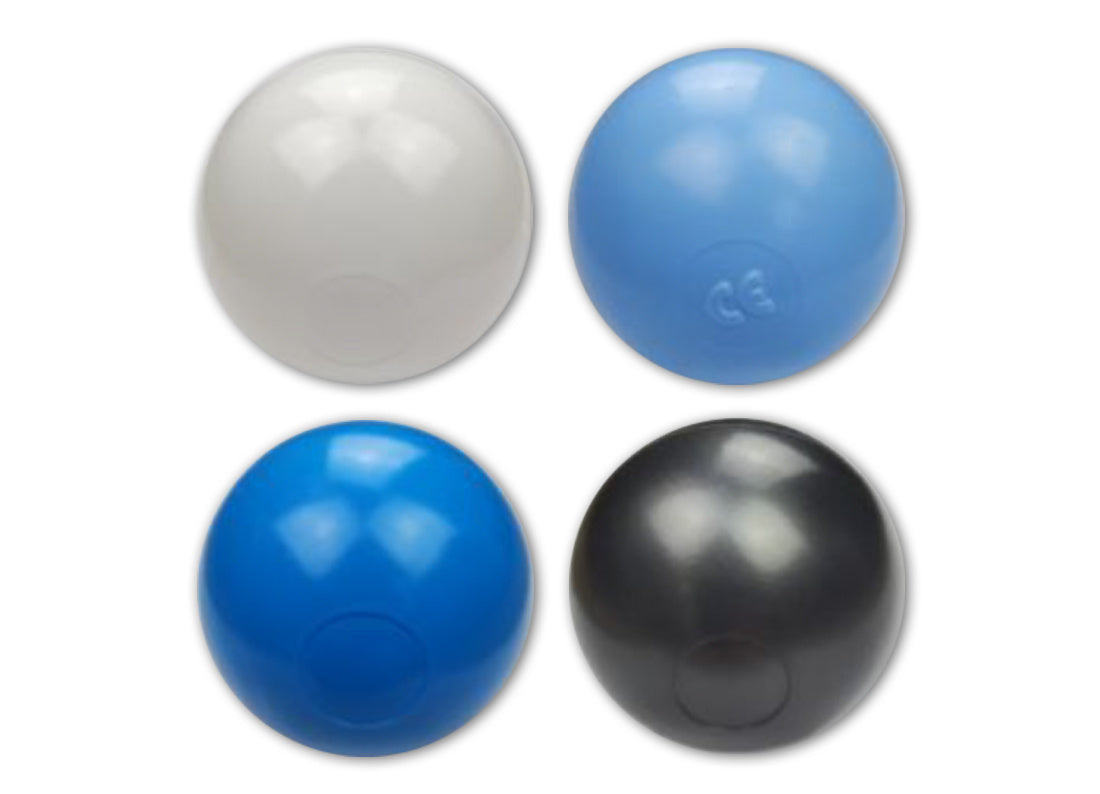 BALLENBAK BALLEN - 1000 Stuks 70mm TÜV Gekeurd - Wit Lichtblauw Grijs Blauw