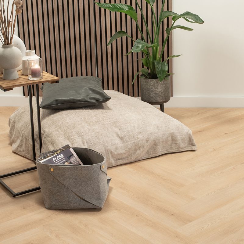 Eleanor - walvisgraat click - cetus creme - pvc