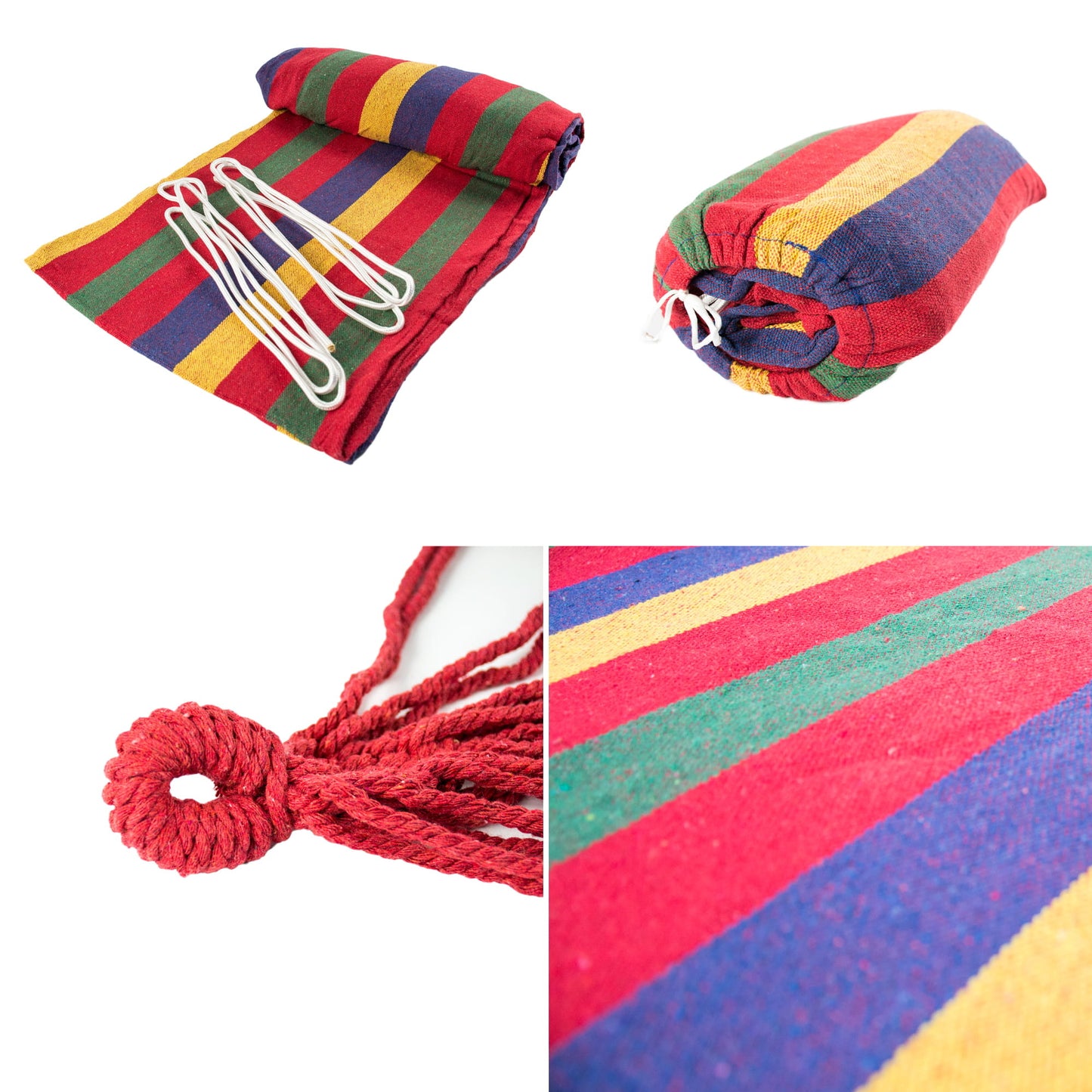 HANGMAT MET STANDAARD - Poedergecoat Staal - Oranje Rood - 220x160 cm