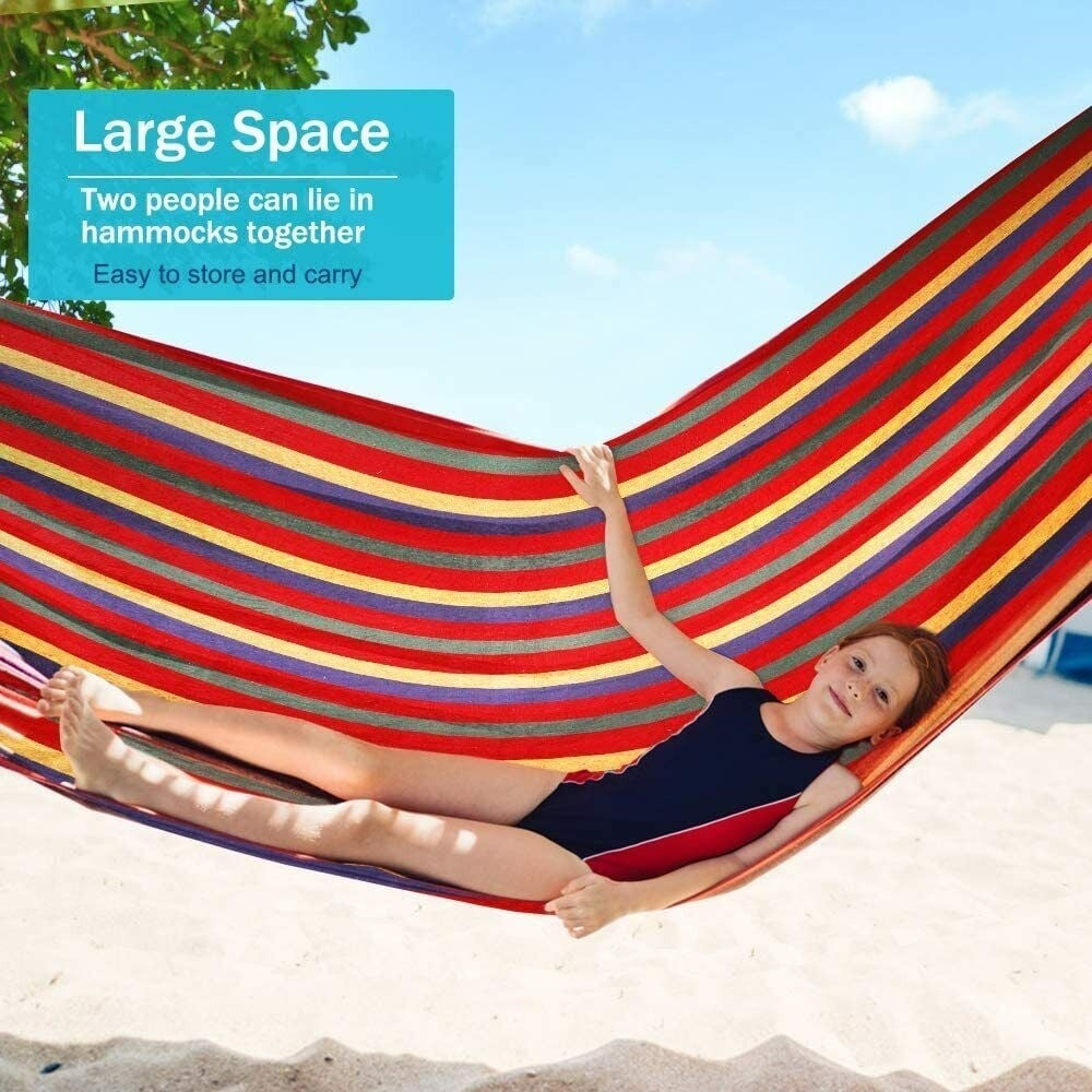HANGMAT - Polyester Katoen 150kg - Rood Oranje 200x150cm