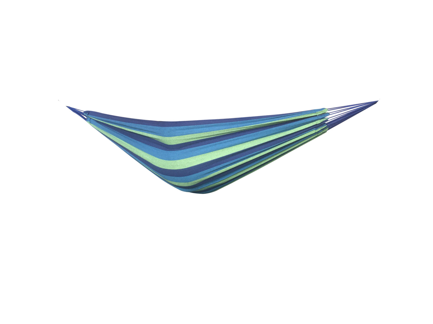 HANGMAT - Polyester-Katoen - 2 Persoons - Blauw/Groen