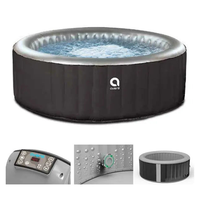 JACUZZI - Opblaasbaar - 3 Personen - 105 Jets - Grijs - 135 cm