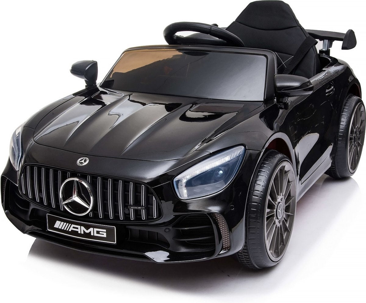 KINDERAUTO - Mercedes GTR AMG - 12V Accu - LED-verlichting - Zwart