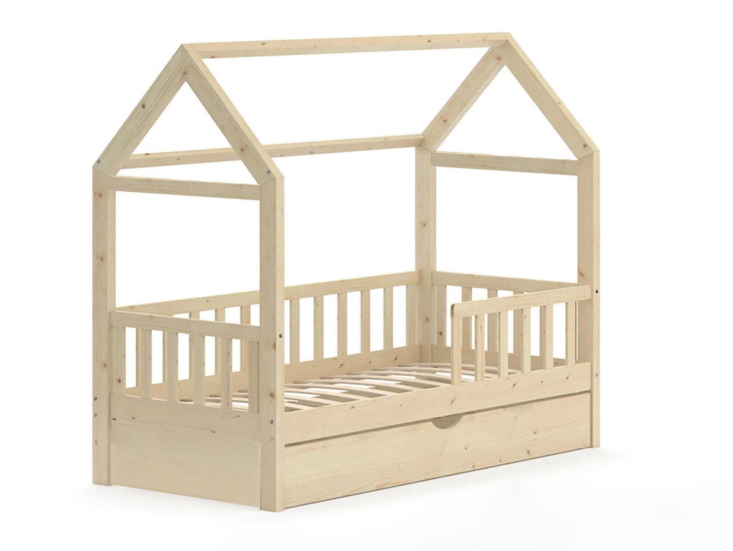 HUISBED - houten met lade - 80x160 cm