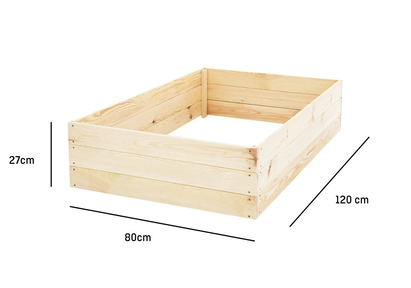 MOESTUINBAK - grenen-hout-met-gronddoek - 120x80x27-cm