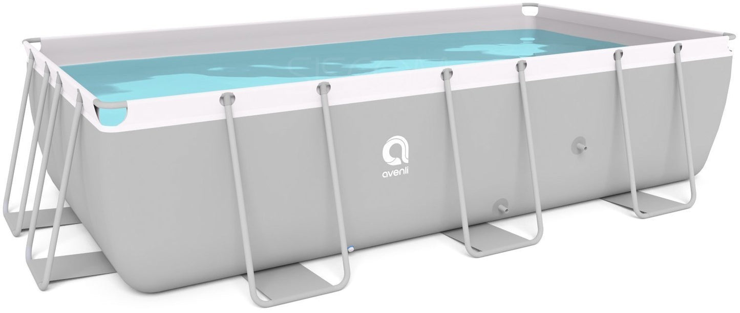 Opzetzwembad - 7020L 3-laags PVC met pomp - Grijs 400x200x99cm