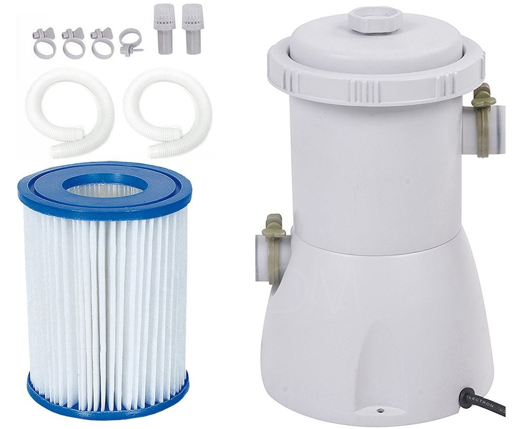 Opzetzwembad - 3-laags PVC, Pomp 2006 l/h - Grijs 400x207x122 cm