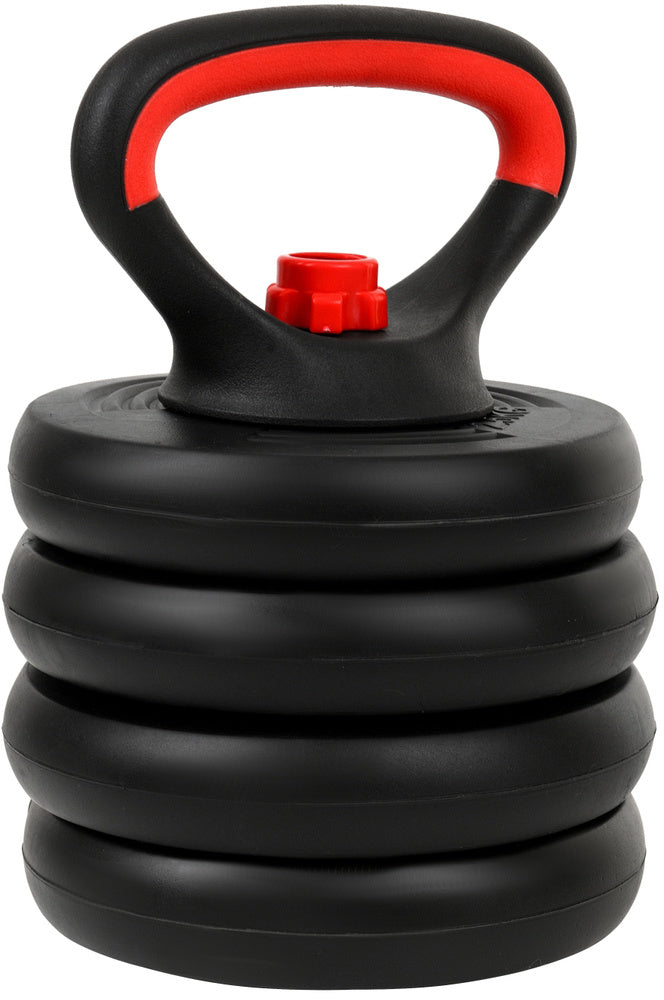 Halter- en Dumbbellset - 40kg Composiet - Zwart/Rood