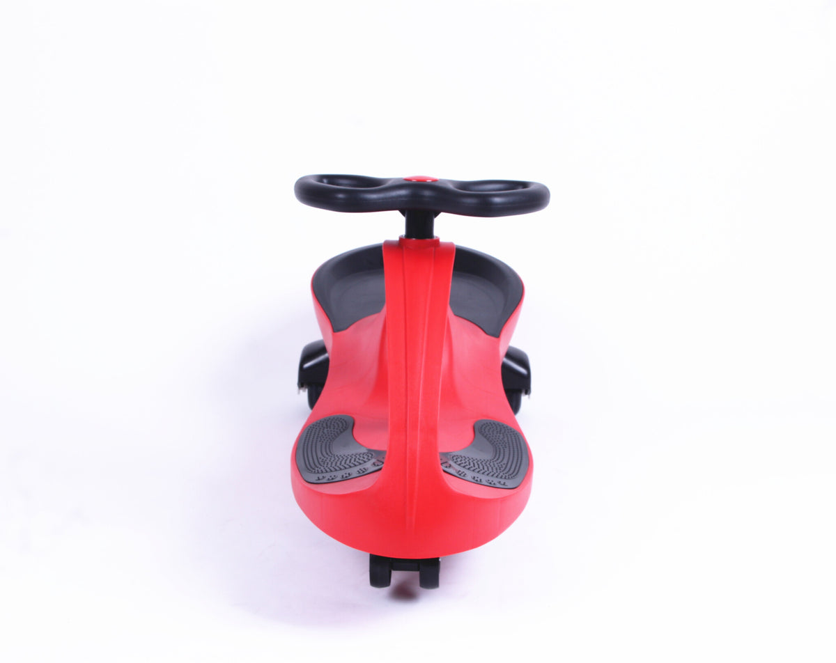 Wiggle-car - led-verlichte wielen - rood