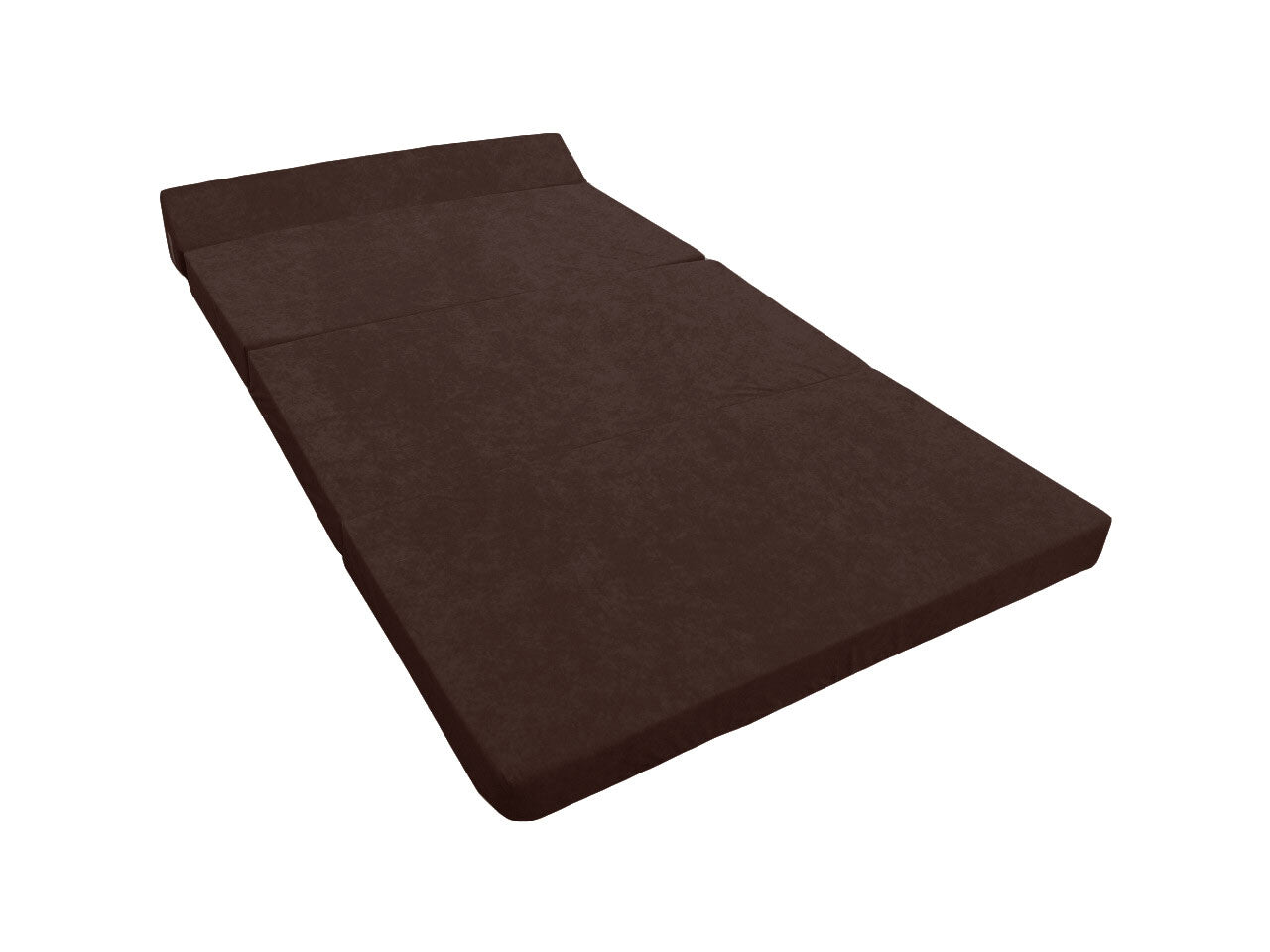 Opvouwbaar matras - wasbare hoes - bruin - 200x120x10 cm