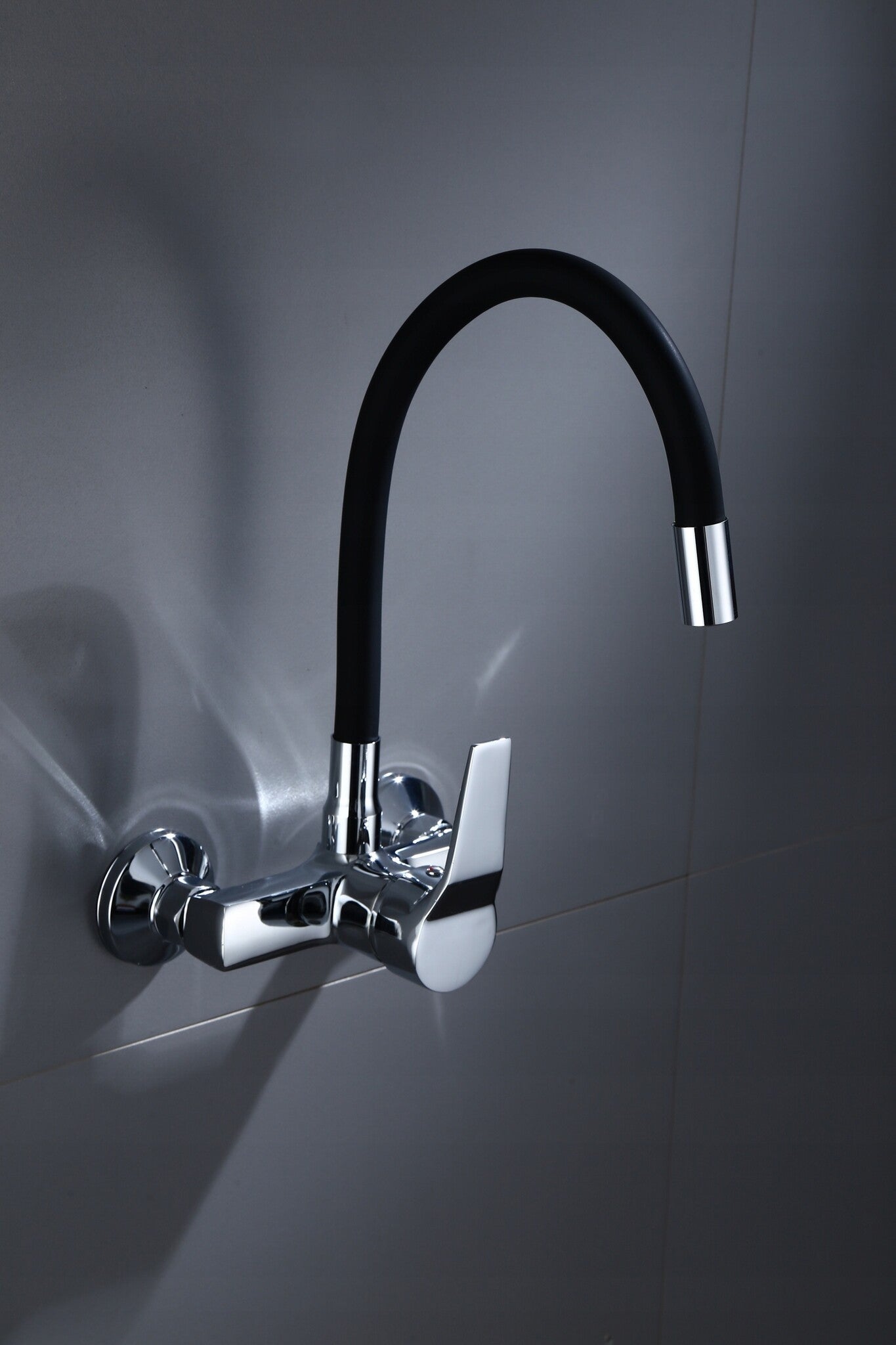 WASTAFELKRAAN - Solide Messing - Chroom - 52cm Hoogte