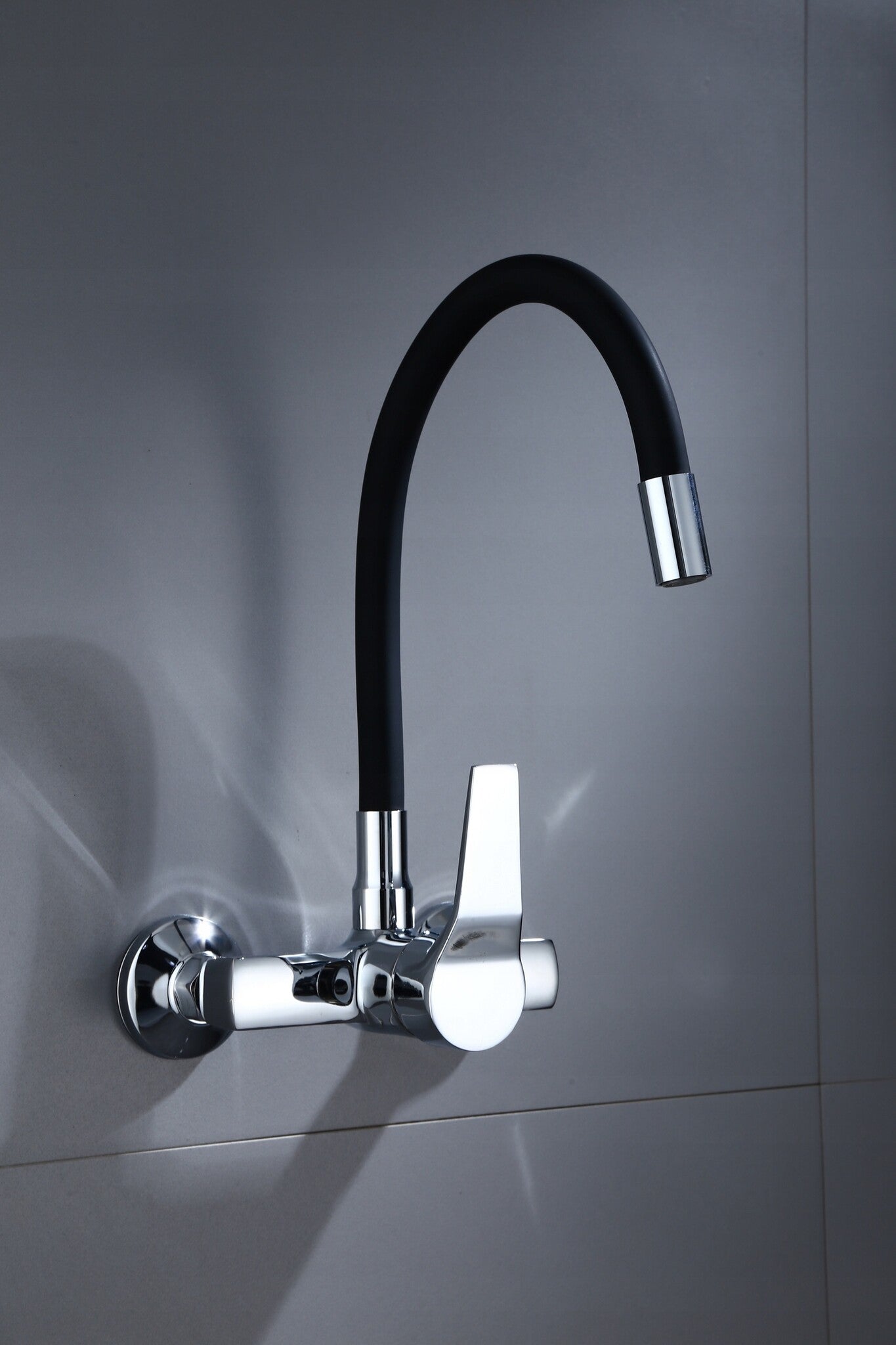 WASTAFELKRAAN - Solide Messing - Chroom - 52cm Hoogte