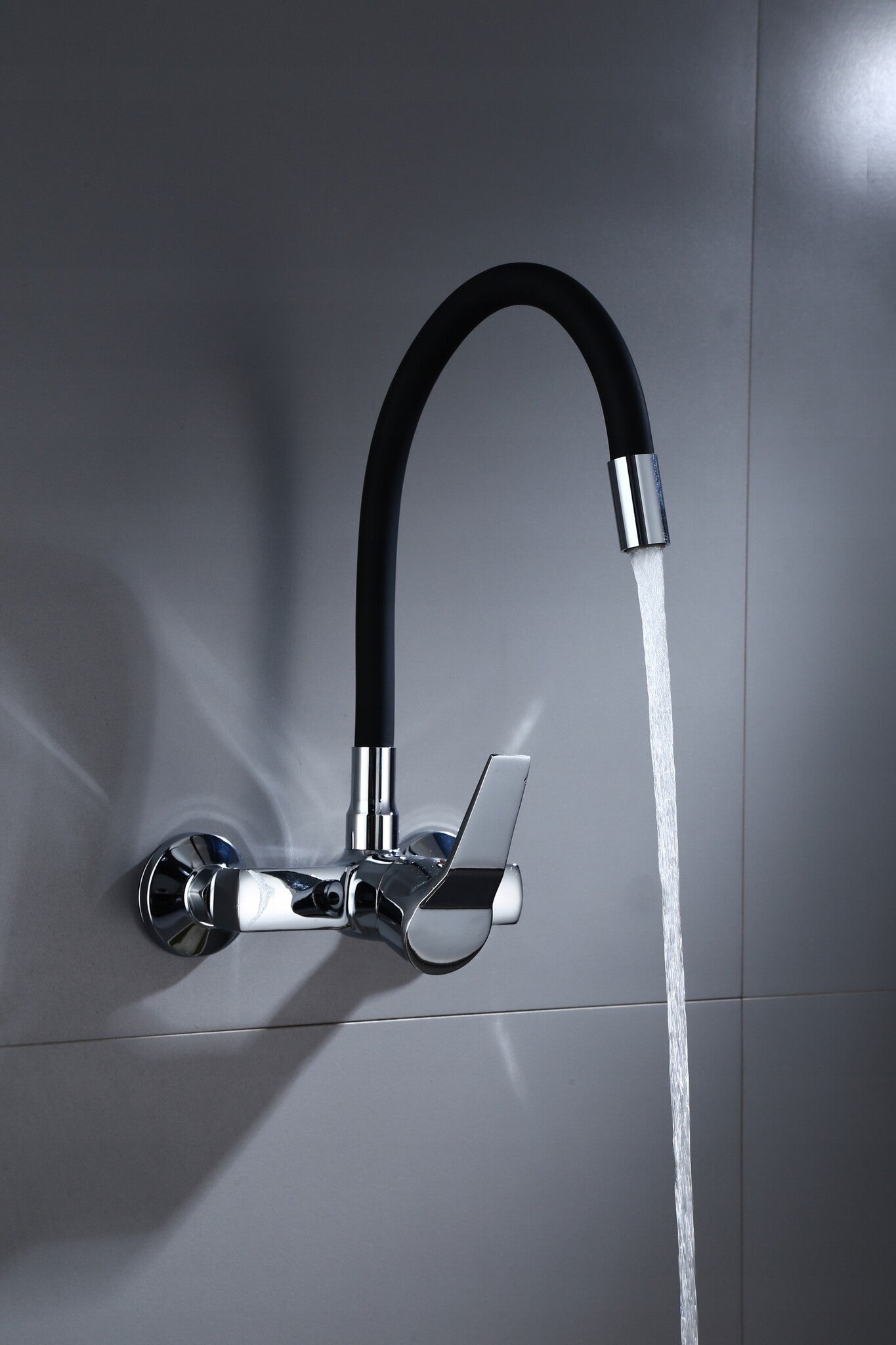 WASTAFELKRAAN - Solide Messing - Chroom - 52cm Hoogte
