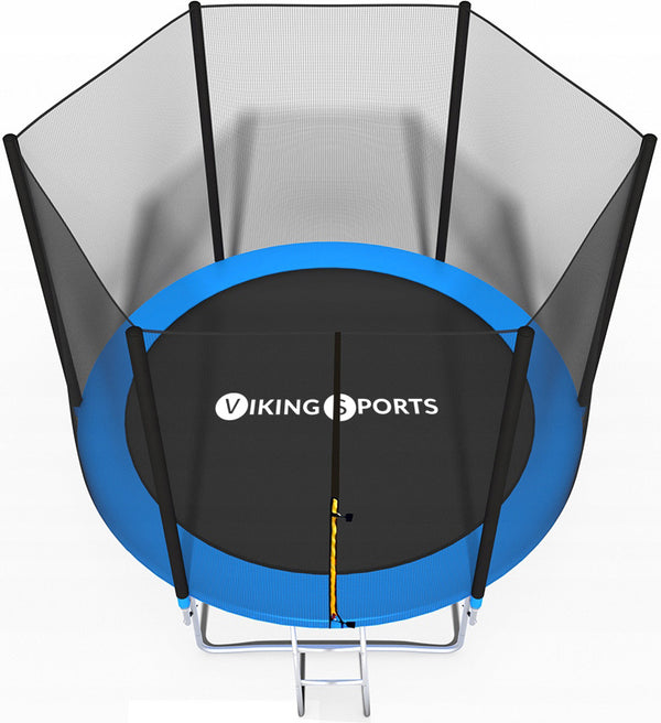 TRAMPOLINE - Veiligheidsnet-Ladder-Randafdekking - Blauw-244 cm