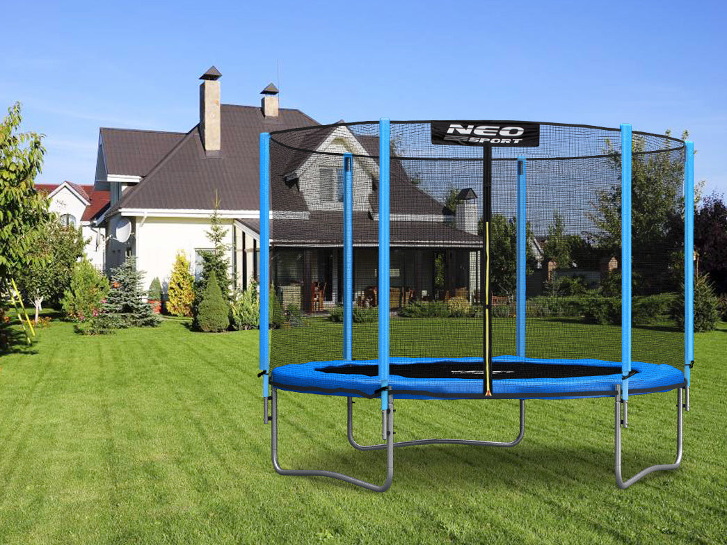 TRAMPOLINE - 244 cm met veiligheidsnet & ladder - Blauw