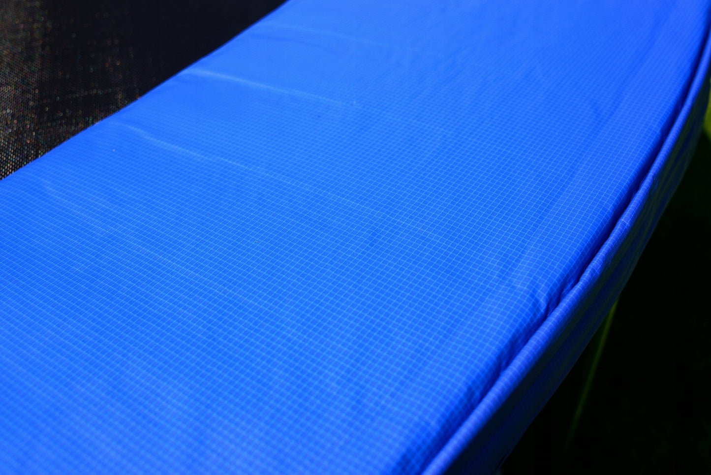 Trampoline - veiligheidsnet & ladder - 244 cm blauw/zwart