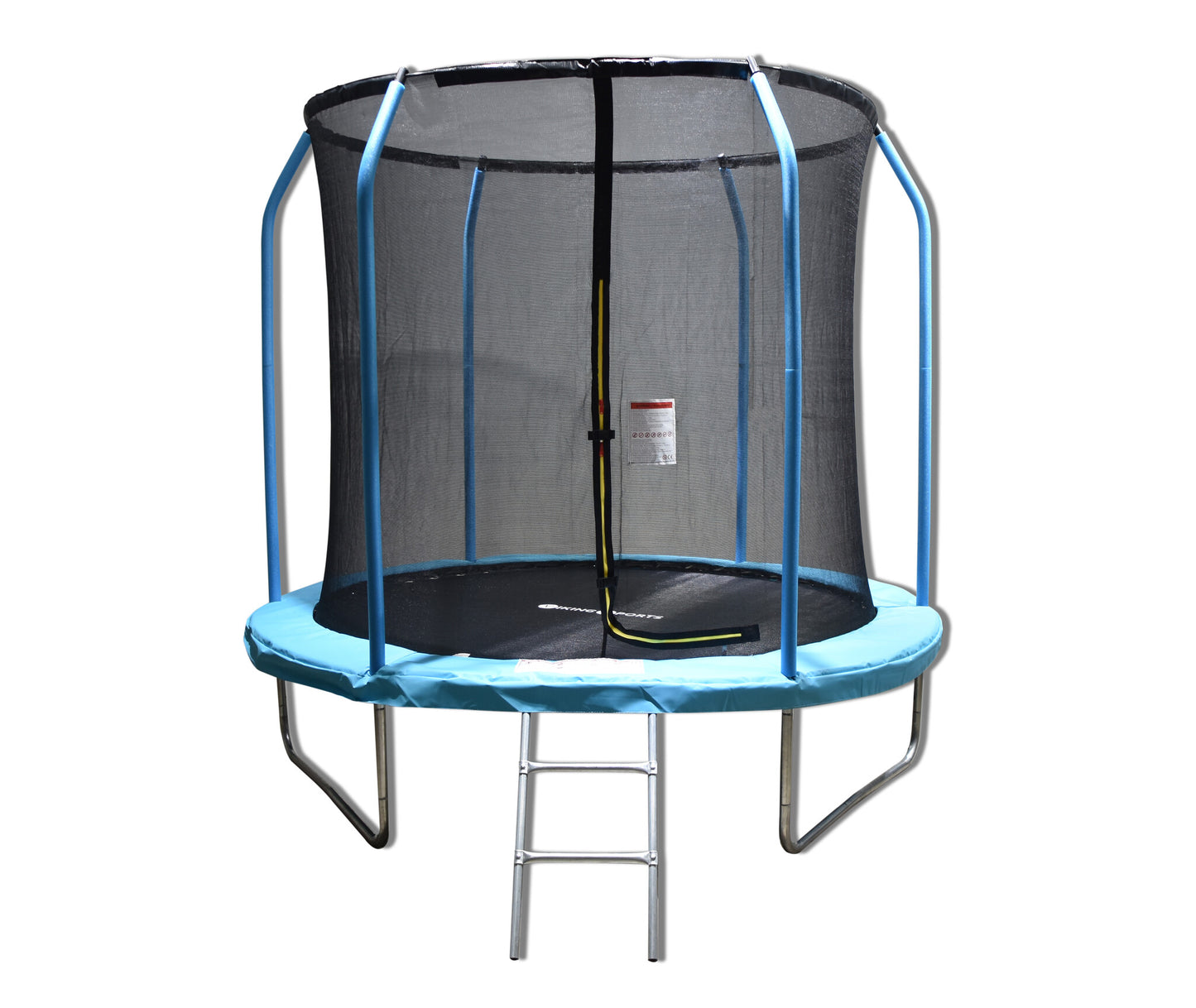 Trampoline - veiligheidsnet & ladder - 244 cm blauw