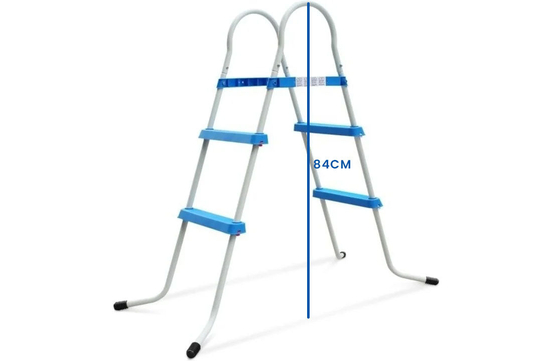 ZWEMBADLADDER - Roestbestendig Metaal - 84 cm