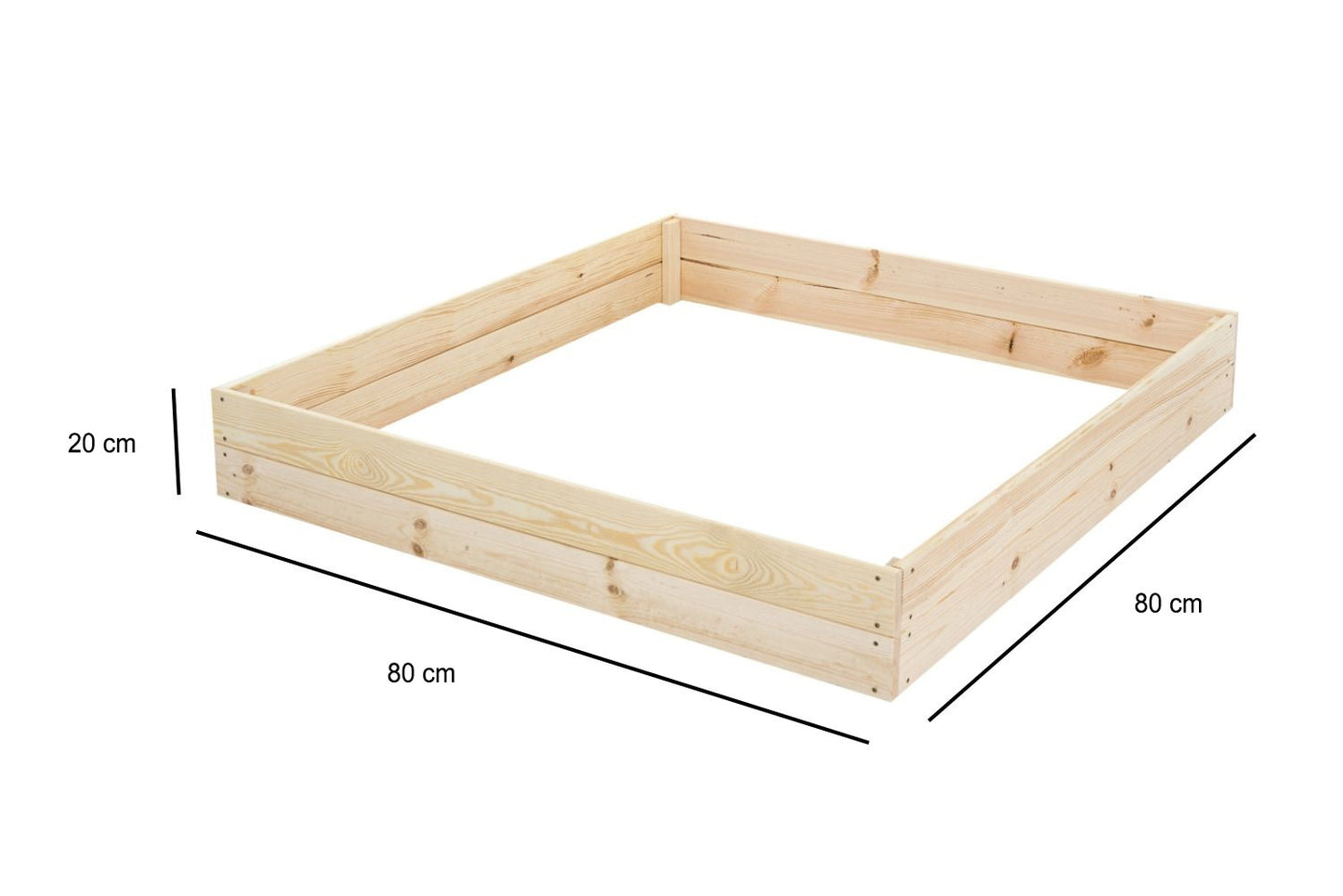 MOESTUINBAK - grenen-planken-met-agro-textiel - 80x80x20-cm