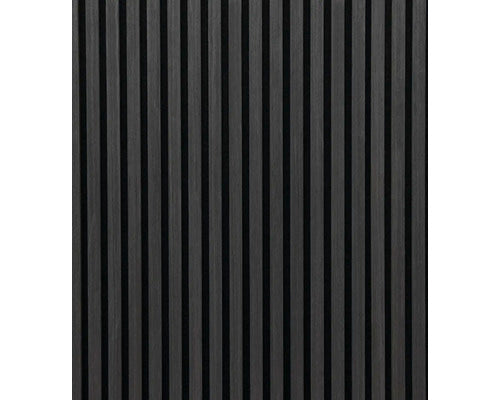 Akoestische wandpaneel - zwart eiken - 280x60 cm