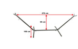 HANGMAT STANDAARD - Ijzer - 270x100x95 cm
