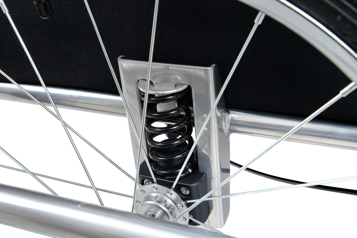 FIETSKAR - multifunctioneel met schokbreker en veiligheidsgordels - rood