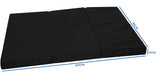Logeermatras - Opvouwbaar en Comfortabel - Zwart 200x80x10 cm