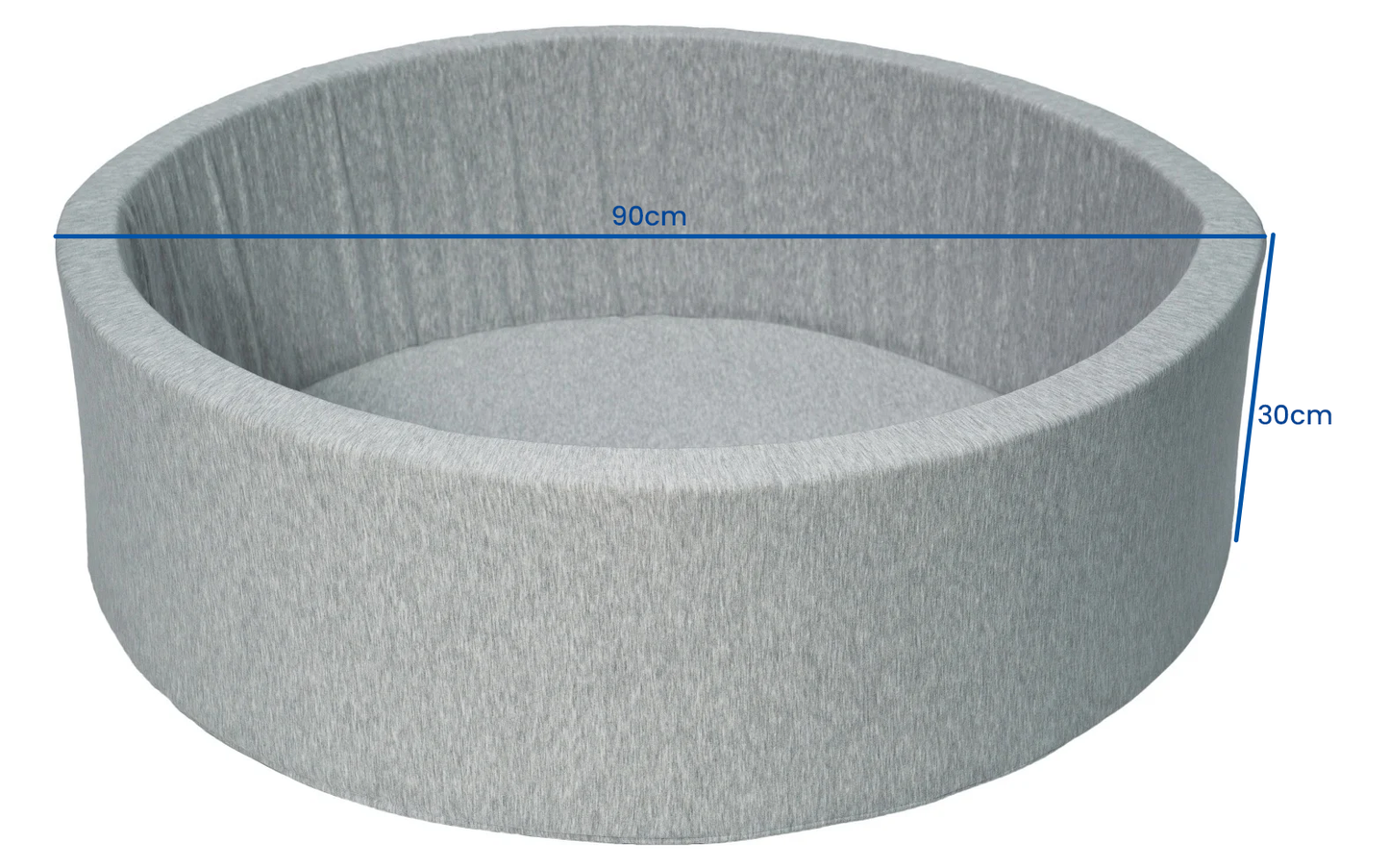 BALLENBAK - Waterdichte Sweatstof - Grijs - 90x30 cm