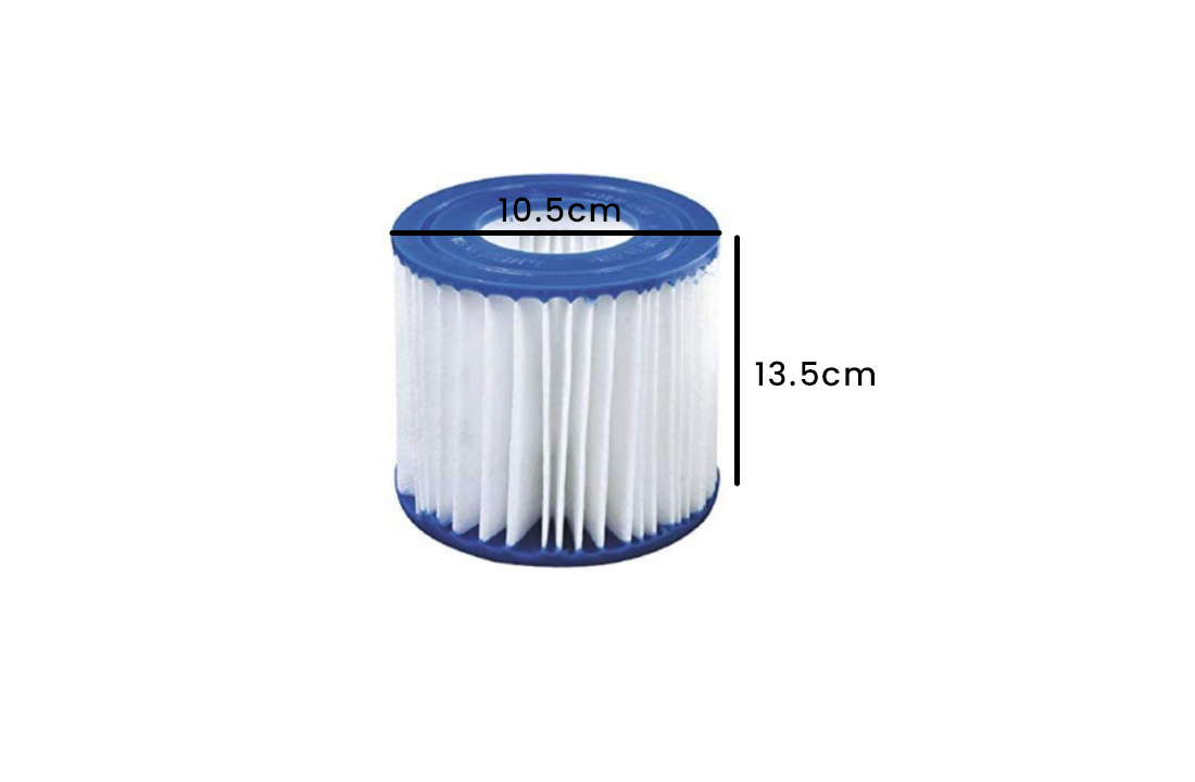 FILTERCARTRIDGES - geschikt voor Jilong type 2 pompen - set van 4 stuks