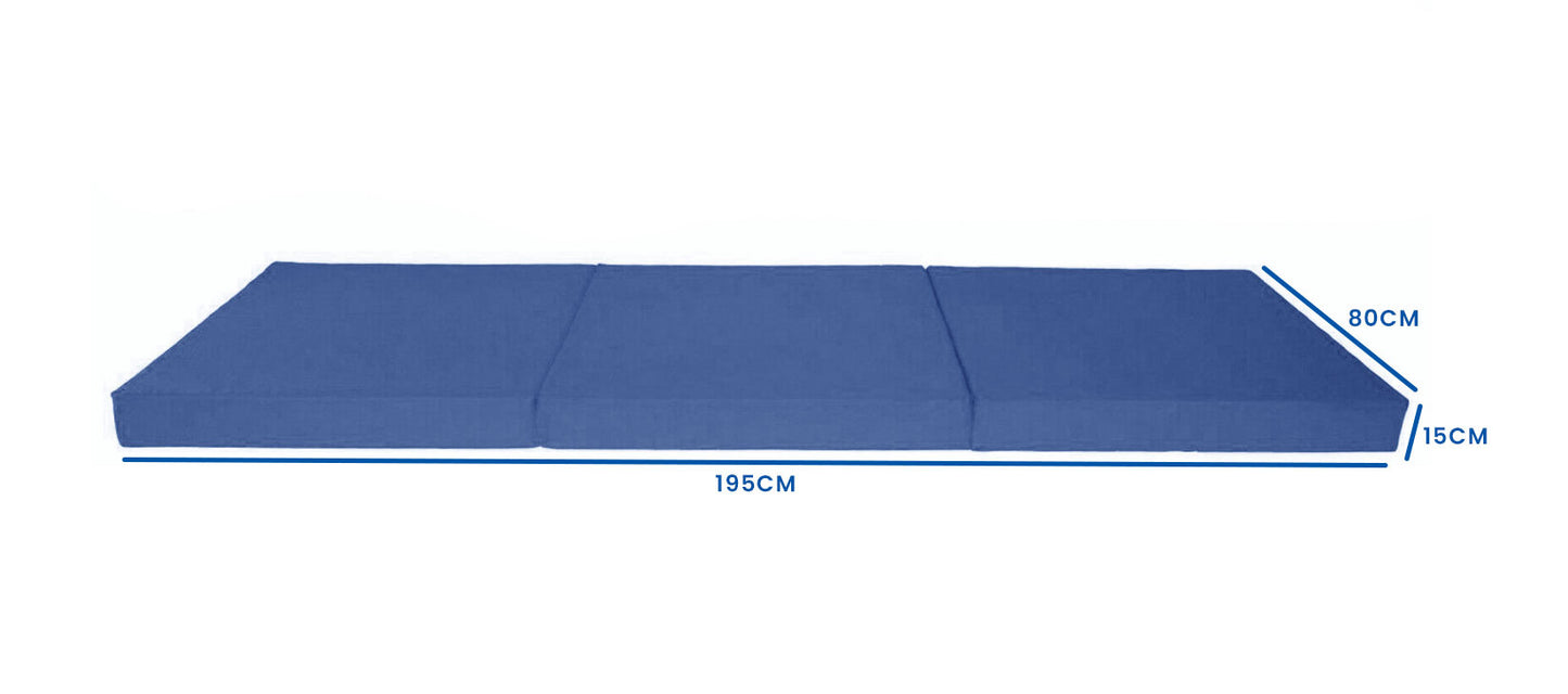 Opvouwbare matras - 15cm dik - 195x80x15 cm
