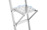 LADDERBANKJE - draagvermogen 150 kg - zilver