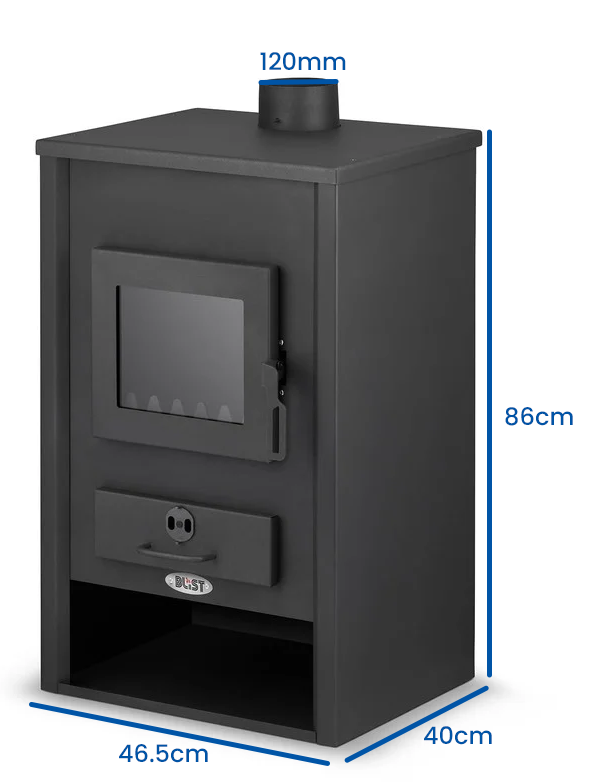 Kachel - 22kW Watermantel - Vrijstaand