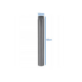 Kachelpijp - 120mm Diameter - 100cm Lengte - Zwart