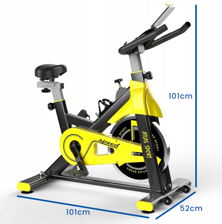 Hometrainer - mechanische weerstand - verstelbaar zadel - zwart