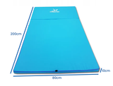 FITNESS MAT - extra dik 5 cm - waterdicht - blauw - 80x200 cm