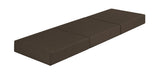 Logeermatras - opvouwbaar, comfortabel, wasbare hoes - 195x65x10 cm blauw