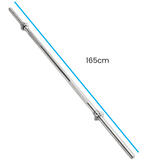 Halterstang - 165 cm - 150 kg Belastbaar - Chroom-Staal