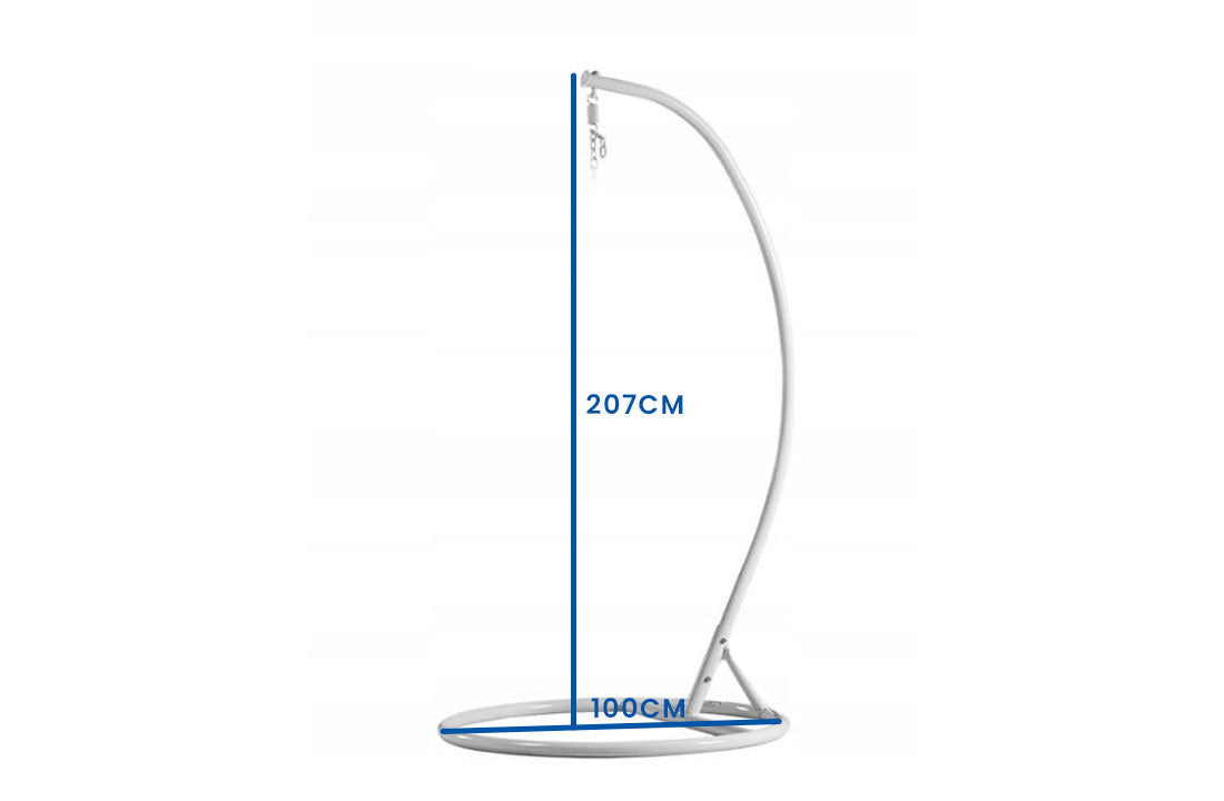 Hangstoel standaard - Staal 125kg Weerbestendig - Wit