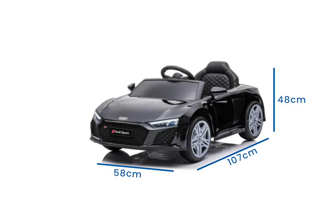 Elektrische Kinderauto - Audi R8 Sport 2x45W 12V - Zwart